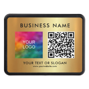Custom Template Upload Your Business Logo QR Code Trailer Hitch Cover