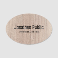 Custom Template Wood Look Distressed Text