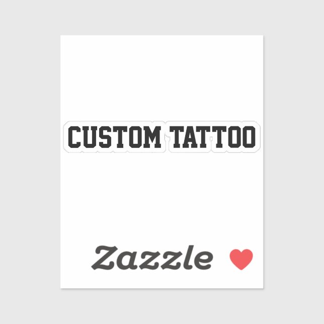 Custom Temporary Tattoo Your Words Party Night (Sheet)