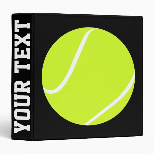 Custom Tennis Ball Coach's Binder (Front/Spine)