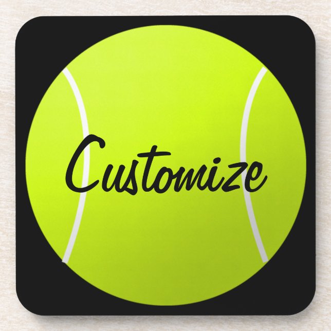 Custom Tennis Ball Coasters (Front)