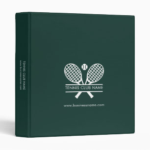 Custom Tennis Club Members Information Binder