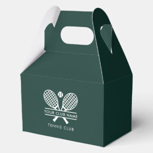 Custom Tennis Club Name Team Players Swag Favor Box