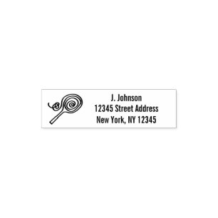 Custom tennis coach self inking rubber stamp