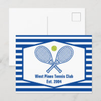 Custom Tennis Country Club Blue Striped