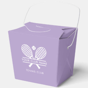 Custom Tennis Country Club Name Favor Box