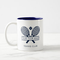 Custom Tennis Country Club Name Navy Blue