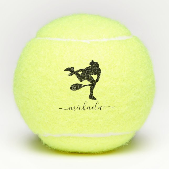 Custom Tennis Player Name Personalized Balls (Front)