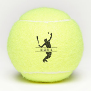 Custom Tennis Player Name Themed Personalized Tennis Balls
