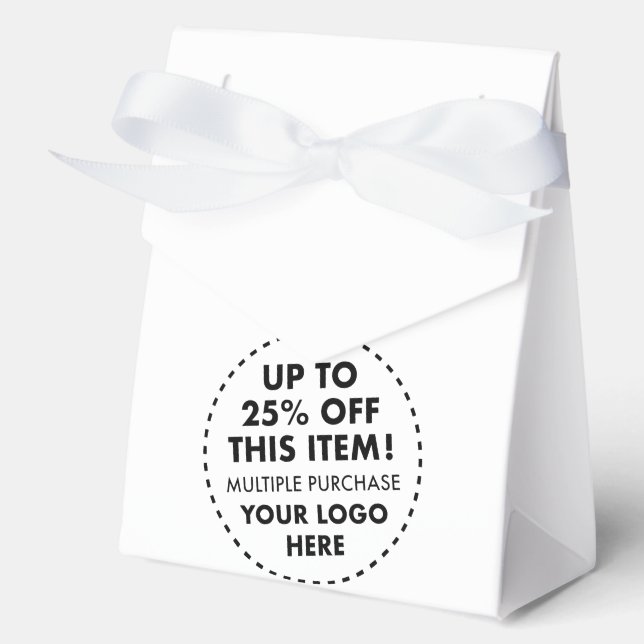 Custom Tent Favour Boxes 25% OFF Bulk Buy Discount (Front)