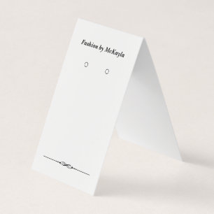 Custom Tent Fold Classic Earring Display Cards