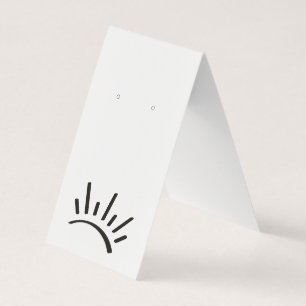 Custom Tent Fold DIY Punch Earring Display Cards