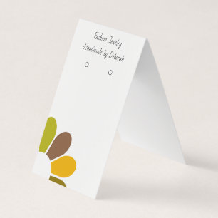 Custom Tentfold Jewellery Earring Display Cards
