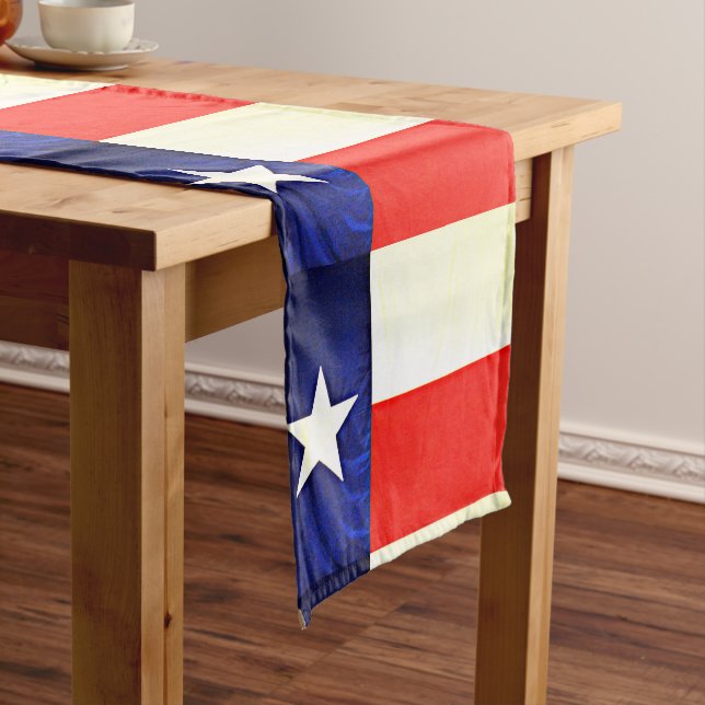 Custom Texas Flag Table Runner (In Situ)