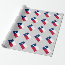 Custom Texas state flag Birthday wrapping paper