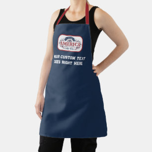 Custom text 4th of July 1776  Apron