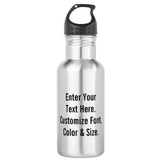 Custom Text 532 Ml Water Bottle