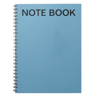 Custom Text Add Your Own Spiral Photo Notebook