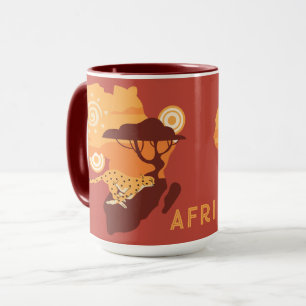Custom Text Africa Mug