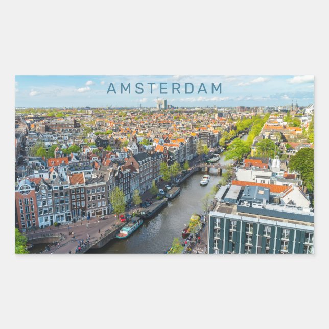 Custom Text Amsterdam Sticker (Front)