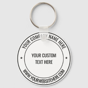 Custom Text and Colour Promotional Company Keychai Keychain