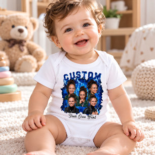 Custom text And Photo Bootleg Baby Bodysuit
