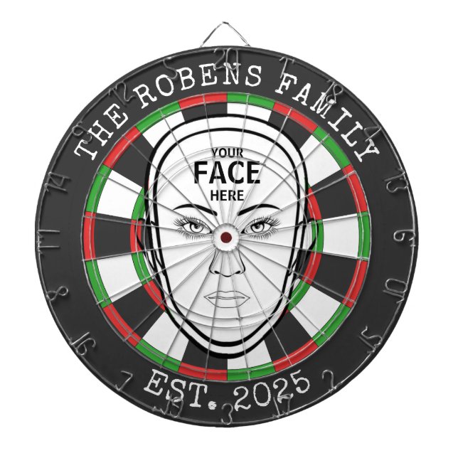 Custom Text and Photo Dartboard (Front)