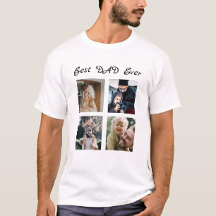 Custom text and picture x4  T-Shirt