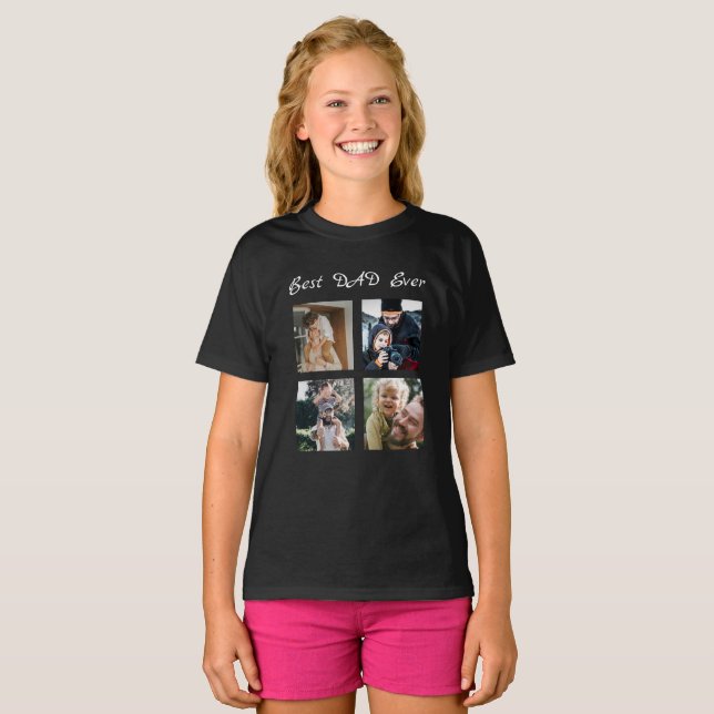Custom text and picture x4 T-Shirt (Front Full)