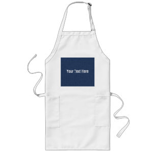 Custom Text Apron with Blue Jeans