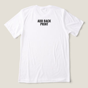 Custom Text Back Print Add On Back Print Upgrade Tri-Blend Shirt
