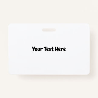 Custom Text  Badge