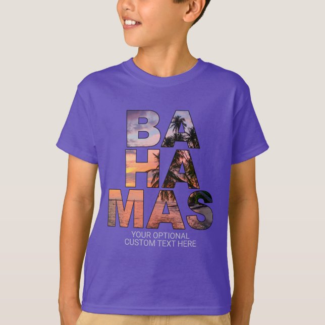 Custom text BAHAMAS shirts (Front)