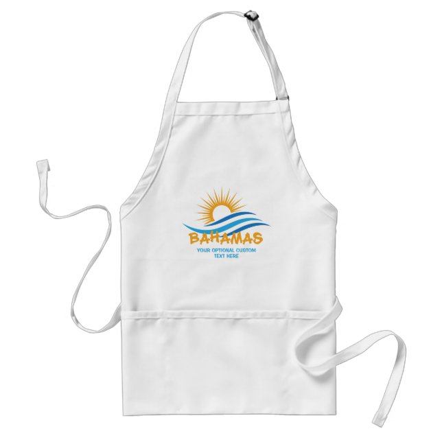 Custom Text Bahamas Standard Apron (Front)