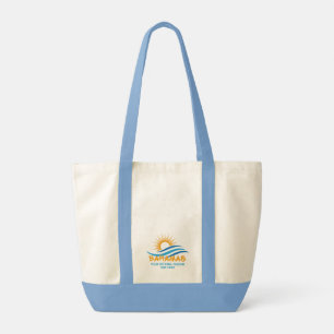 Custom Text Bahamas Tote Bag