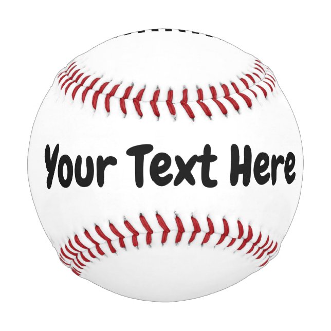 Custom Text  Baseball (Front)