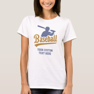 Custom Text Baseball T-Shirt
