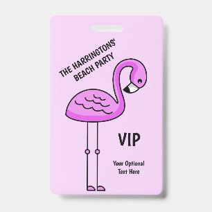 Custom text Beach Party badges
