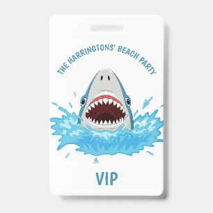 Custom text Beach Party badges