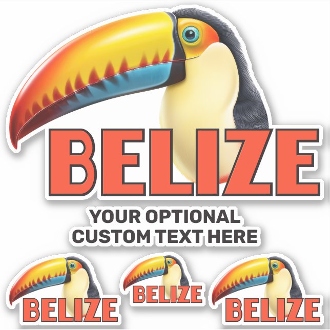 Custom Text BELIZE Toucan (Front)