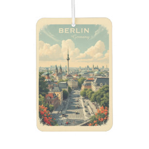 Custom Text Berlin, Germany Air Freshener