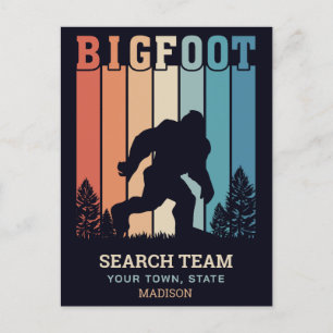 Custom Text Bigfoot Postcard