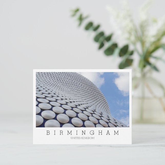 Custom text,  Birmingham, UK Postcard (Standing Front)