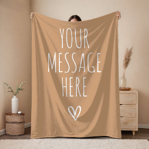 Custom Text Blanket Birthday or Graduation Gift