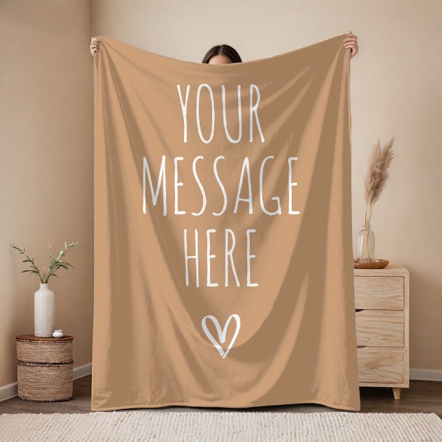 Custom Text Blanket Birthday or Graduation Gift (Custom Text Throw Blanket – Thank You Gift for Mom, Dad, Friends, Employees and Coworkers)