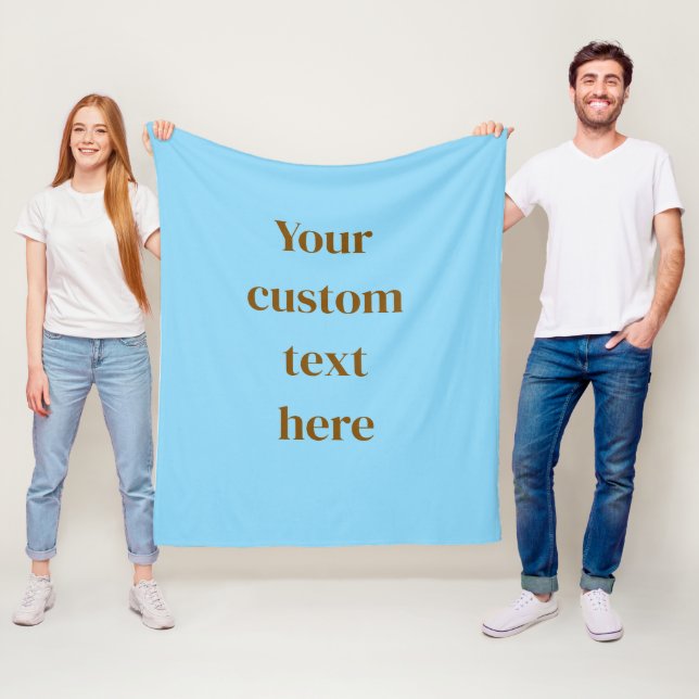 Custom Text Blanket Personalized Name Message Cozy (In Situ)