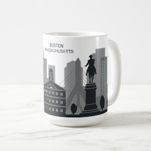 Custom Text Boston Massachusetts Coffee Mug