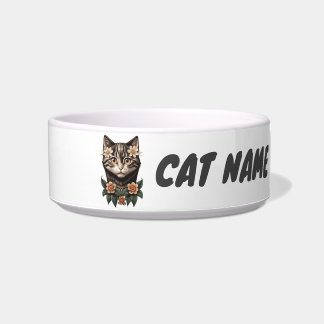 Custom Text Bowl for Cat Pet Bowl 