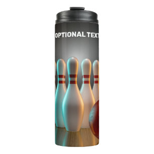 Custom Text Bowling Strike Thermal Tumbler