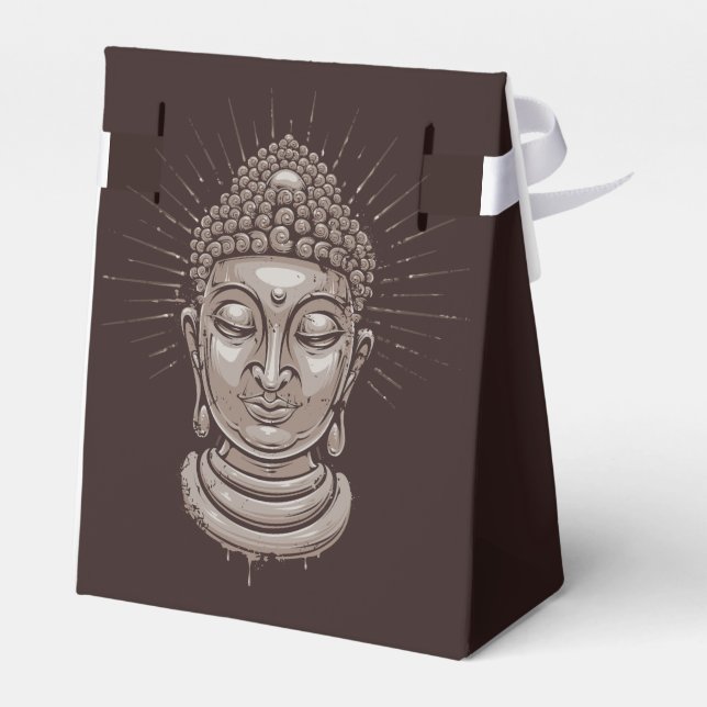 Custom text Buddha favour box (Back Side)